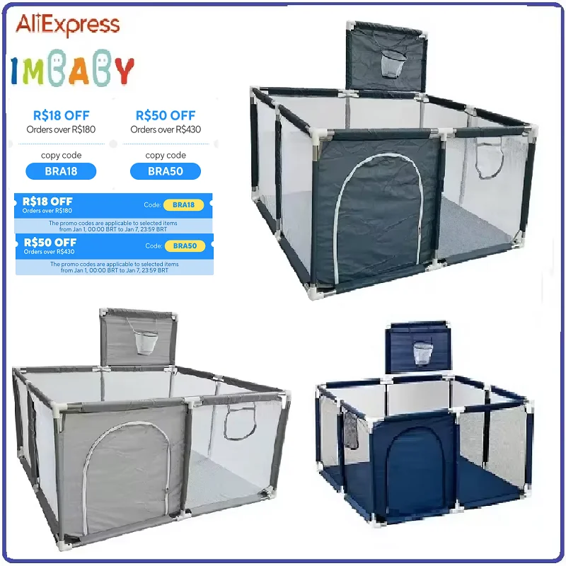 LMBABY Novo cercadinho para bebês, parque infantil para crianças de 0 a 6 anos, cercadinho para bolinhas, parque interno, cerca de segurança para bebês