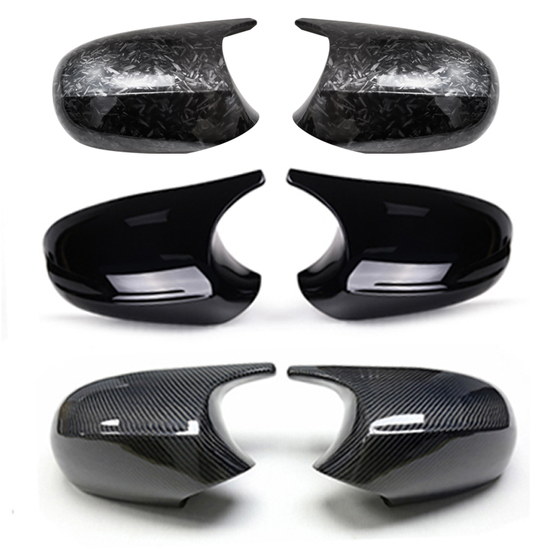 Osłony lusterek wstecznych do Bmw serii 1 3 E90 E91 E92 E93 E80 E81 E87 E88 Włókno węglowe wsteczne Gloss Black