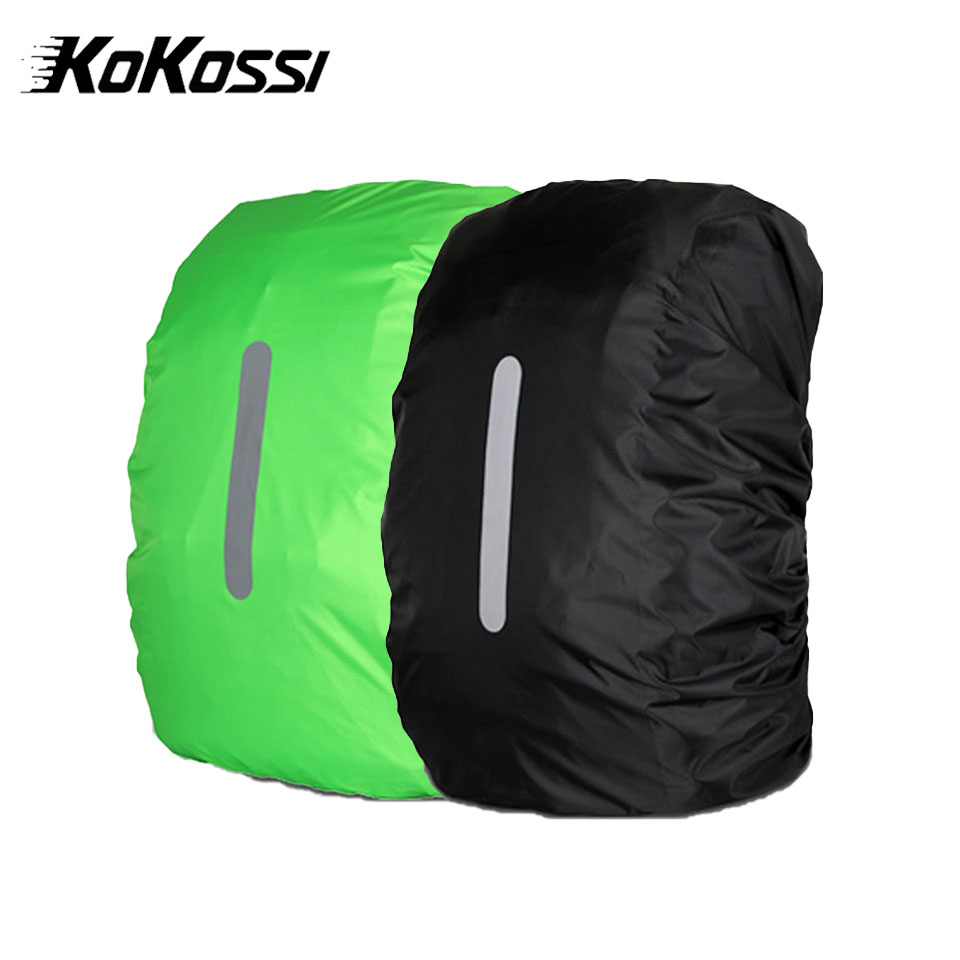 KoKossi 20L-80L กระเป๋าเป้สะพายหลัง Rain Cover ปีนเขาสะท้อนแสงกลางแจ้งกันน้ํา Camping Hiking Bag ฝุ่นผู้หญิงผู้ชาย