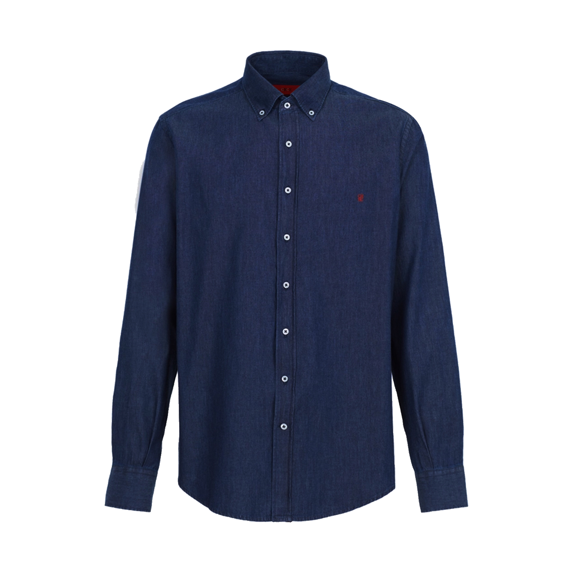 CHCH New Men's Shirt Long Sleeve Button Down Social Business Casual Solid Color Shirts for Men