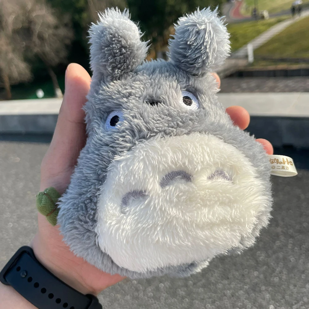 Śliczna portmonetka Totoro Breloczek do kluczy Miękki pluszowy zamek błyskawiczny Mały portfel dla nastolatków Dziewczyny Kobiety Kawaii Kable do transmisji danych Uszy Torba na klucze Etui na klucze