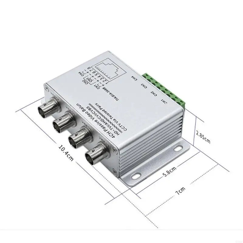 C90C Coaxials Video Transmitters 4ch AHD CVI TVI untuk Sistem Kamera Keamanan