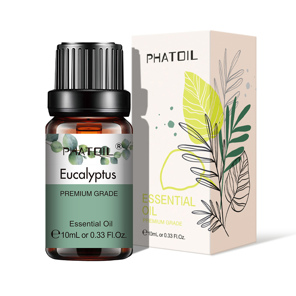 PHATOIL 10 ミリリットルエッセンシャルオイル純粋な天然ディフューザーアロマセラピーユーカリベルガモットバニラアロマオイルキャンドル石鹸作り