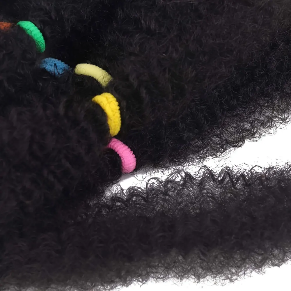 12 Zoll synthetisches Ombre-Flechthaar Afro Kinky Bulk Braids Bug Brown Color Curly Crochet Braids Haarverlängerung