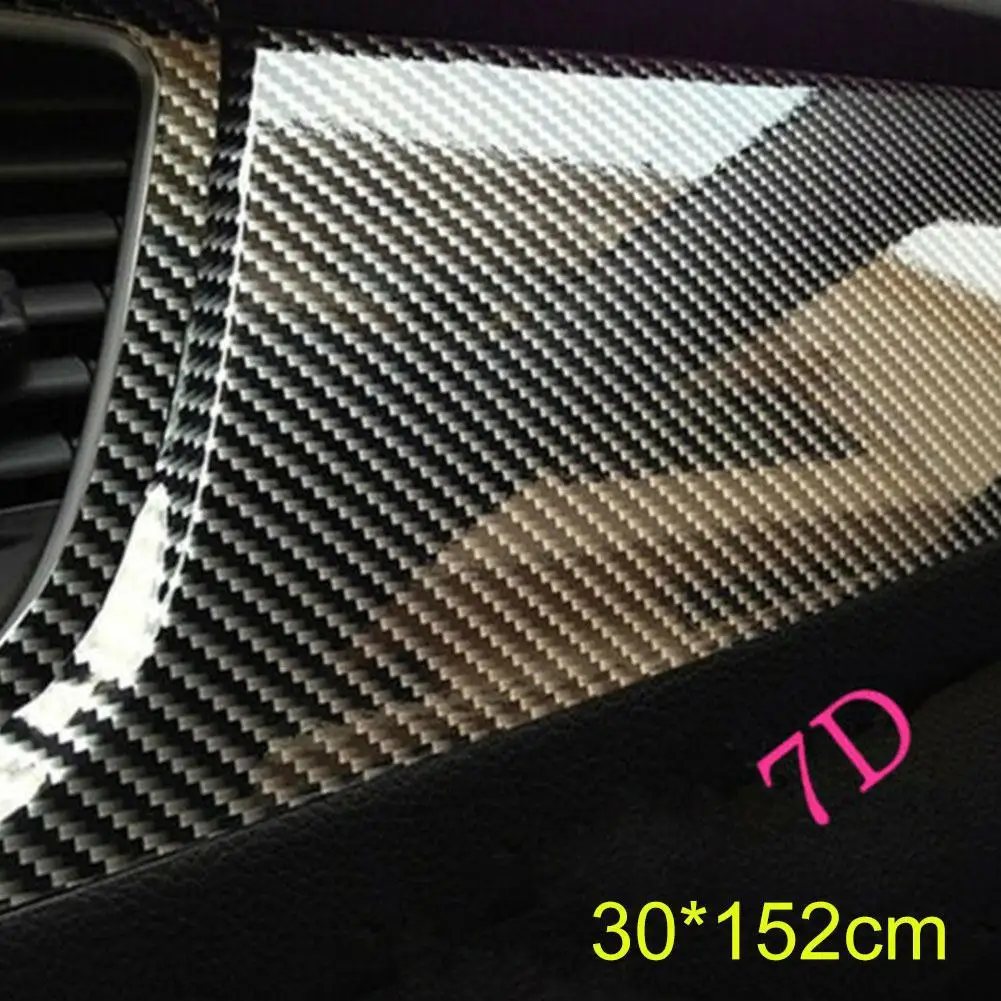 車,オートバイ,ステッカー用のカーボンファイバービニールシート,車の装飾フィルム,30cm x 152cm,7d
