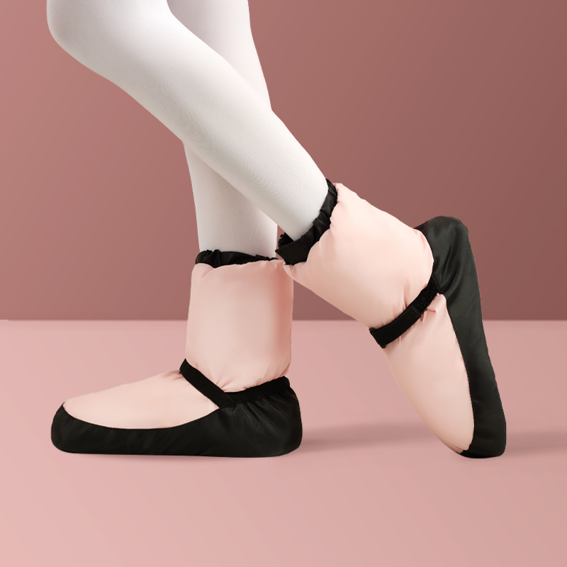 Botas quentes de dança para crianças e meninas, sapatilhas de balé de inverno para praticar dança, sapatilhas profissionais para meninas
