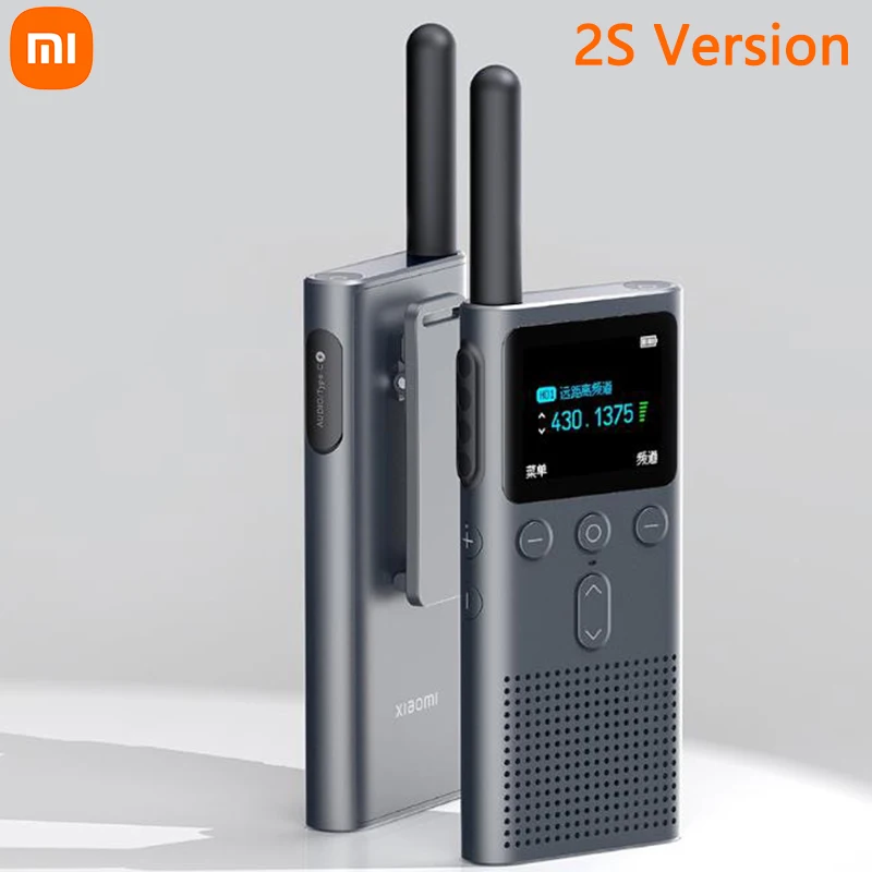 XIAOMI Walkie Talkie 2S 1,77-Zoll-Farbbildschirm 4 W Leistung 120 Stunden Standby-Zeit Dual-Modus 5 km Anrufentfernung IP54 Outdoor-Sicherheits-Gegensprechanlage