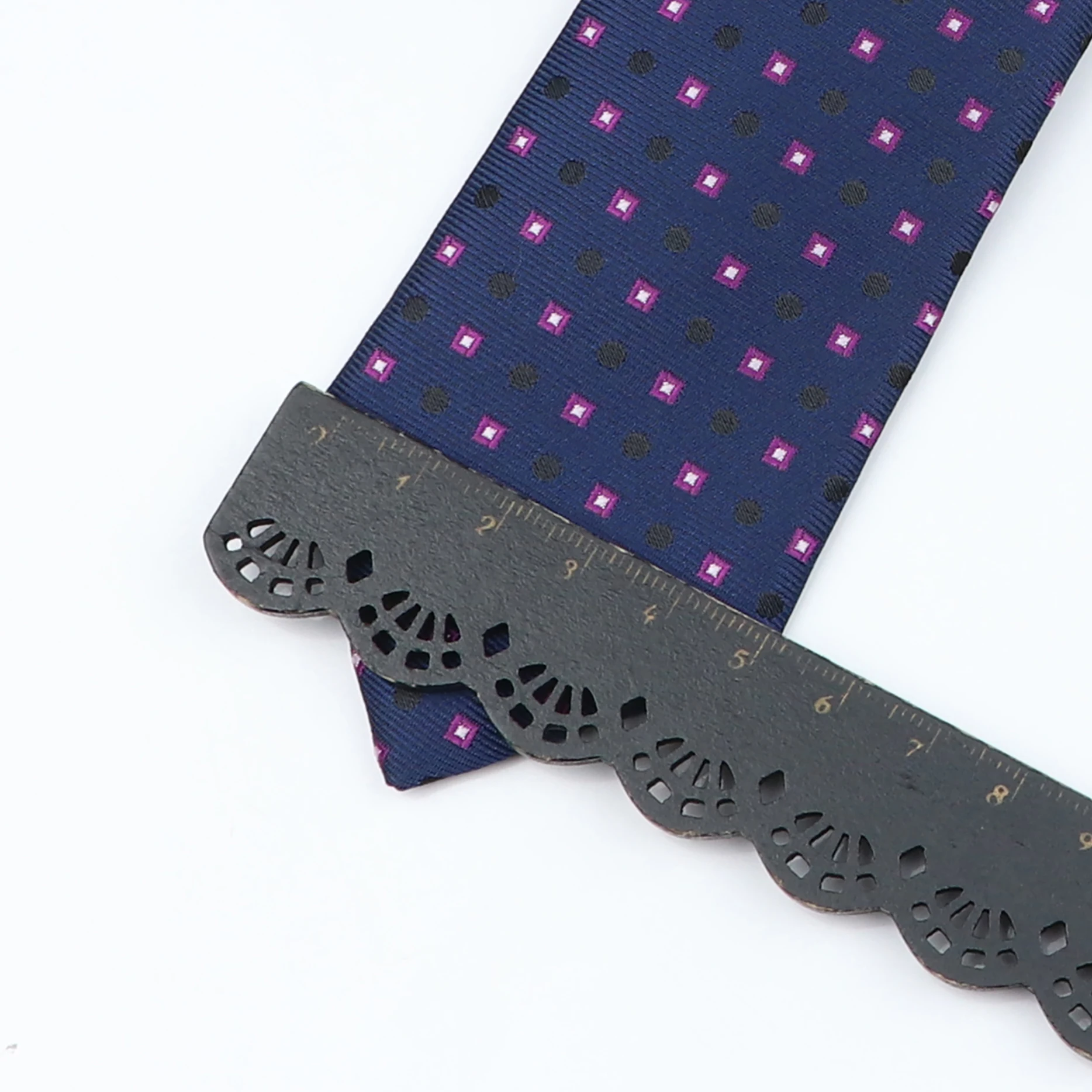 Cravate classique à rayures fines pour hommes, rouge, bleu marine, tissée en Jacquard, à carreaux solides, à pois, usage quotidien, cadeau de fête de mariage