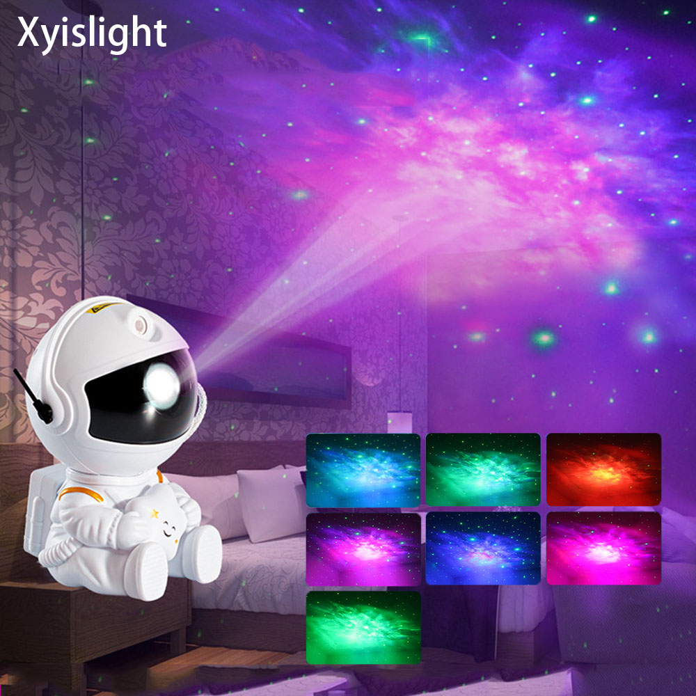 2024 NEUE Astronaut Projektor Starry Sky Galaxy Sterne Projektor Nacht Licht LED Lampe für Schlafzimmer Zimmer Decor Dekorative Nachtlicht