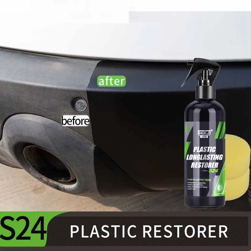 Xe Nhựa Phục Trở Lại Màu Đen Bóng Tự Động Plasitc Phần Sửa Chữa Xịt HGKJ S24 50Ml Bên Ngoài Renovator Vệ Sinh Xe