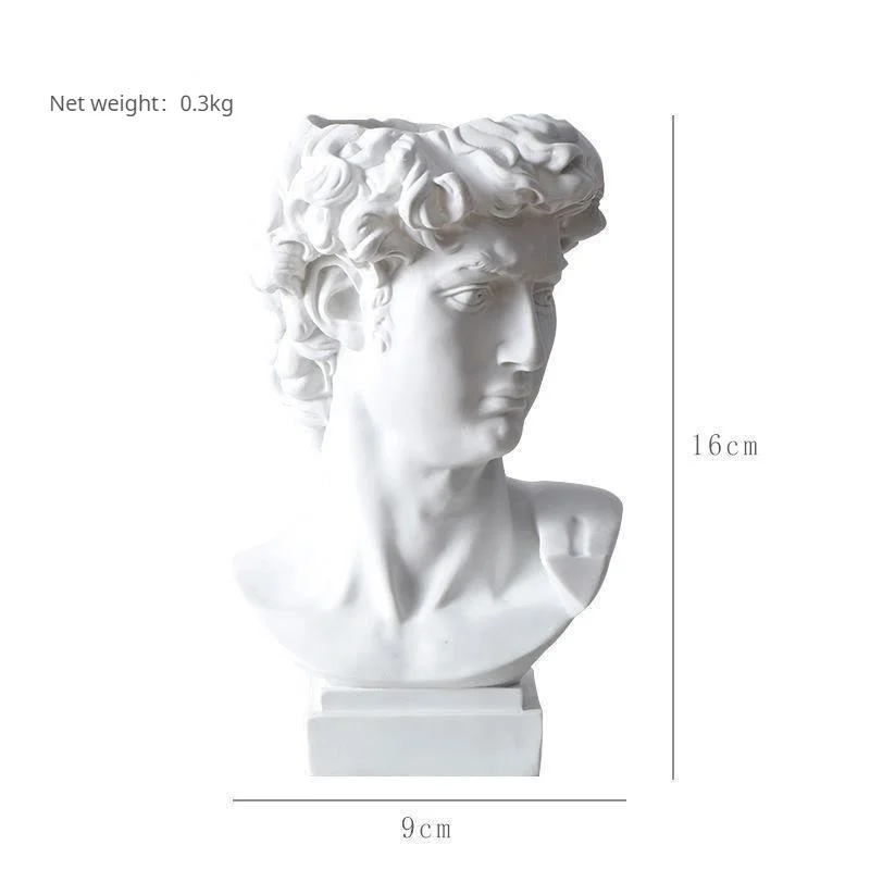 Ins Nordic David แจกัน Hydroponic แจกันเครื่องประดับดอกไม้หม้อแปรงแต่งหน้าถัง Photo Props ตกแต่งบ้าน Vintage