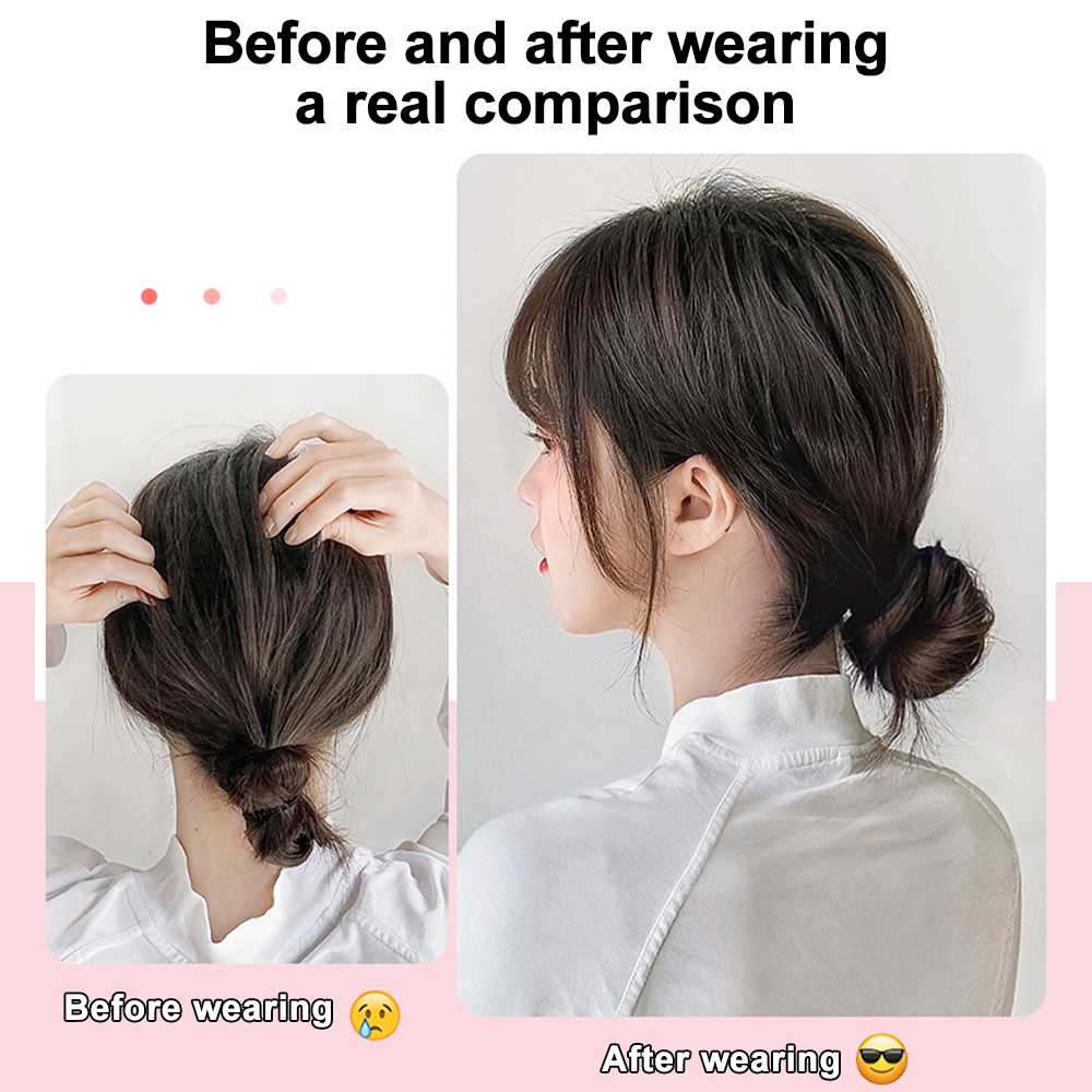 女性のためのエレガントなヘッドバンド,本物の人間の髪の毛,天然のパン,毎日の100%