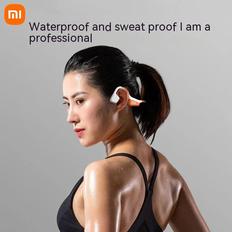 Xiaomi i18pro-auriculares inalámbricos de conducción ósea, compatibles con Bluetooth, TWS, con micrófono, para deportes de natación