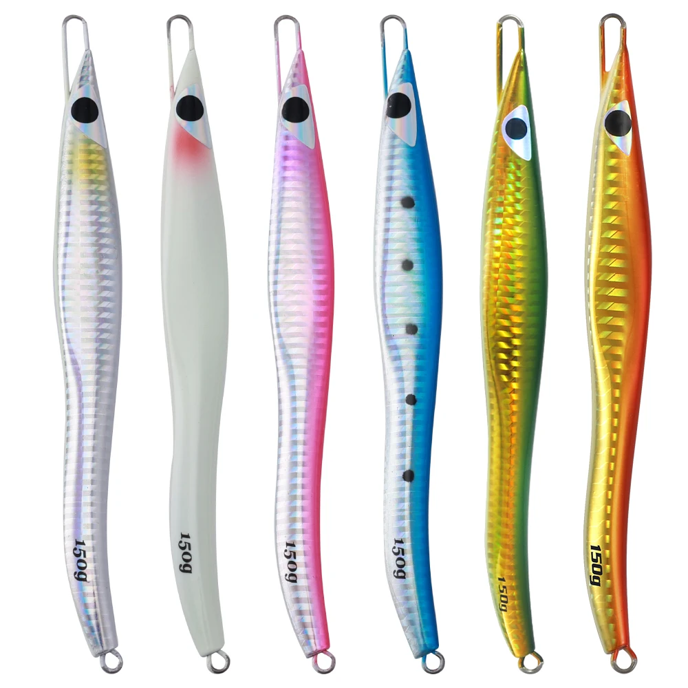 JIGGING PRO G2 Biển Sâu Mồi Cá Mồi Tốc Độ Jig Kim Loại Ghép Hình Nhân Tạo Mồi Jigging Dụ 100G 150G chậm Câu Cá Ghép Hình
