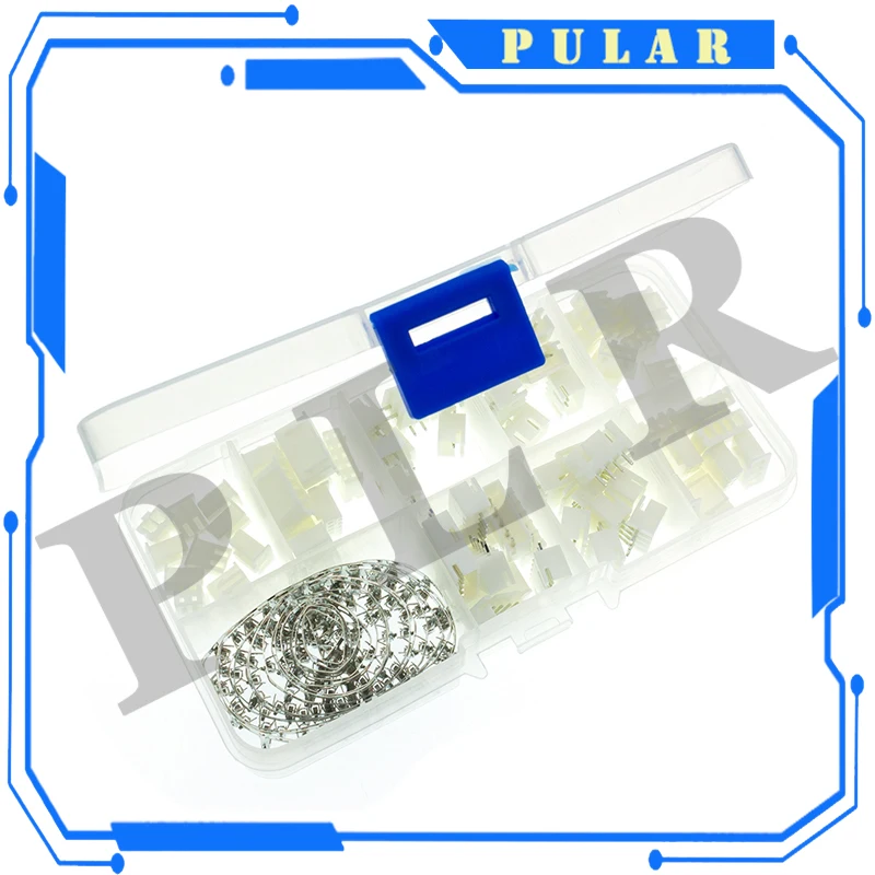 230 piezas 2/3/4/5p Kit de terminales de pines macho y hembra cabezal de carcasa PLR JST XH-2.54 adaptador de conectores de 4 valores