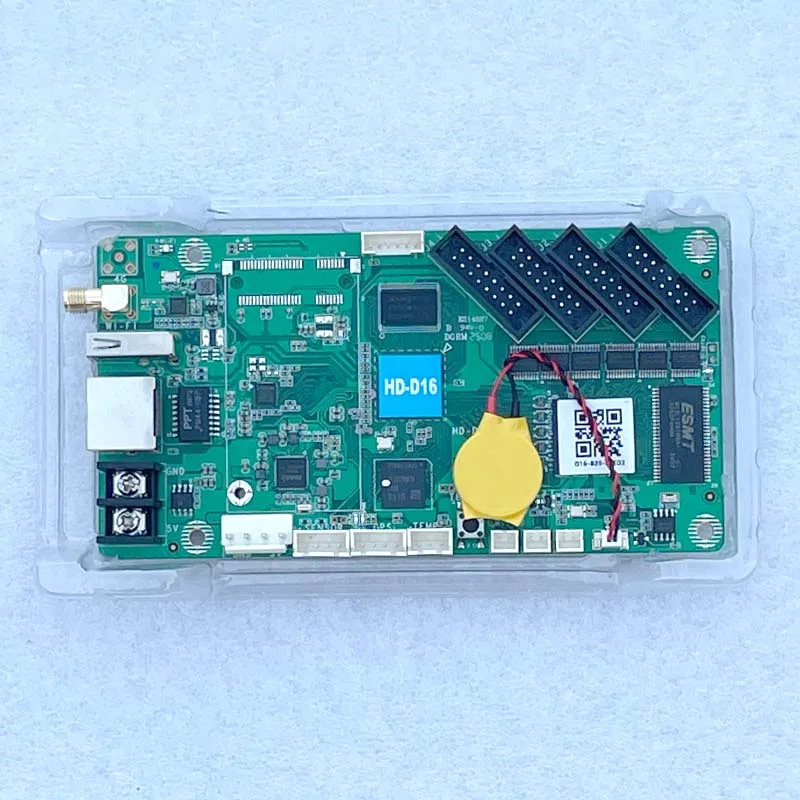 LED Digital Signage HD-D16 Asynchronous Full Color LED Display Control Card USB Wifi Mode Can Used For RGB LED HUB75 Modules