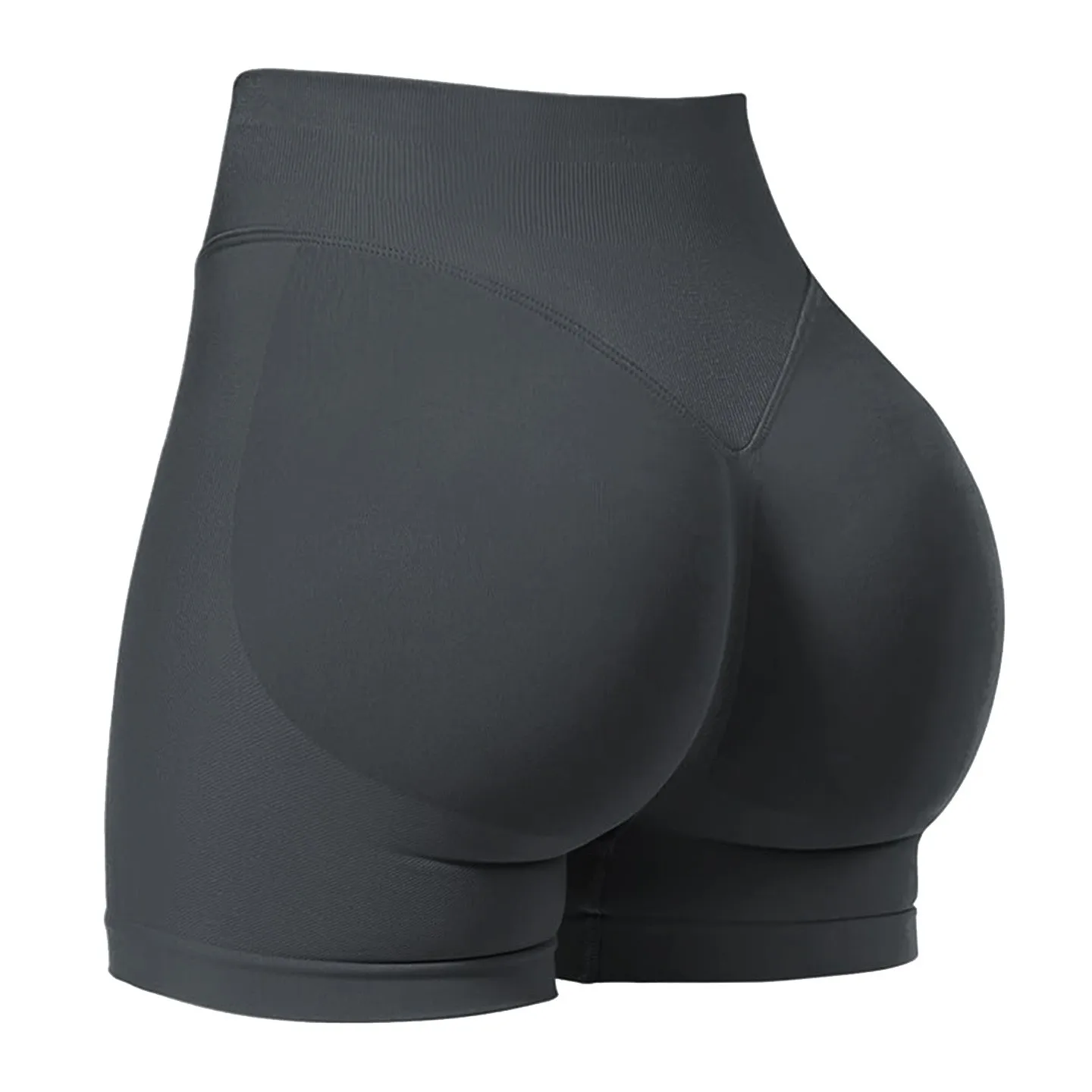 CZGUKE ショーツ低リブバンドジムショーツ女性トレーニング服うずくまるお尻シームレスショーツヨガバイカースポーツショーツ