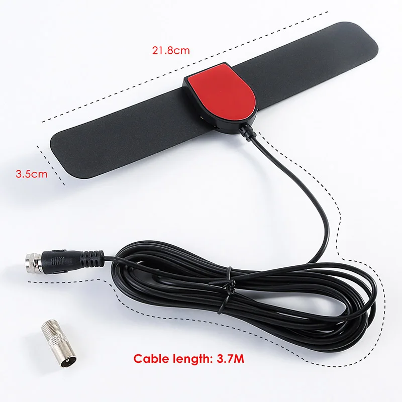Antena de tv interna de alta qualidade, dvb t2 atsc 1080p, amplificador digital, receptor de satélite de alto ganho, antena embutida para carro