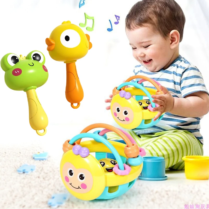 การพัฒนาเด็ก Rattle ของเล่น 0 6 12 เดือน Sensory Baby Rattle การศึกษาของเล่นเด็ก Soft Teething ของเล่นเกมสําหรับทารก 1 ปี