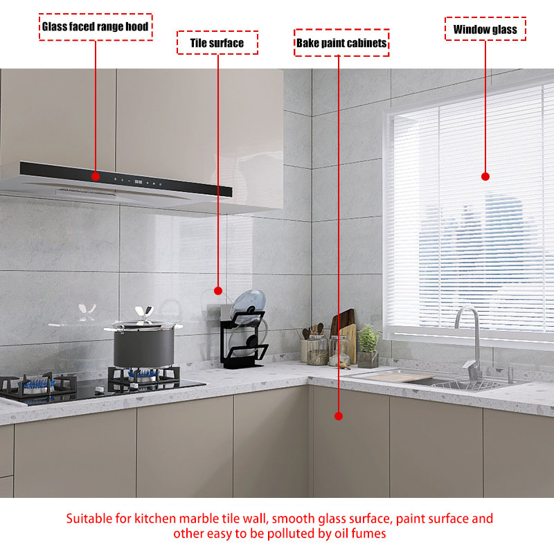 Prevenção de poluição do óleo papel de parede adesivo adsorção eletrostática transparente cozinha resistência a altas temperaturas