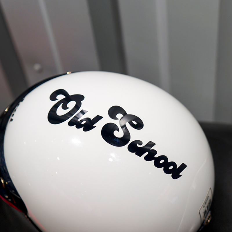 Pegatinas creativas para motocicleta de la vieja escuela, calcomanías decorativas de vinilo impermeables para tanque de combustible, ventana de coche, casco, 1 ud.