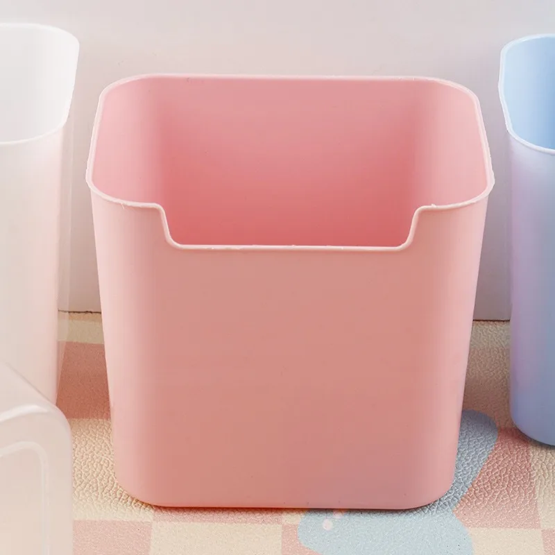 Portalápices de plástico de gran capacidad, almacenamiento de escritorio, organizador de escritorio, taza de exhibición de lápiz, caja de papelería Simple, accesorios de oficina