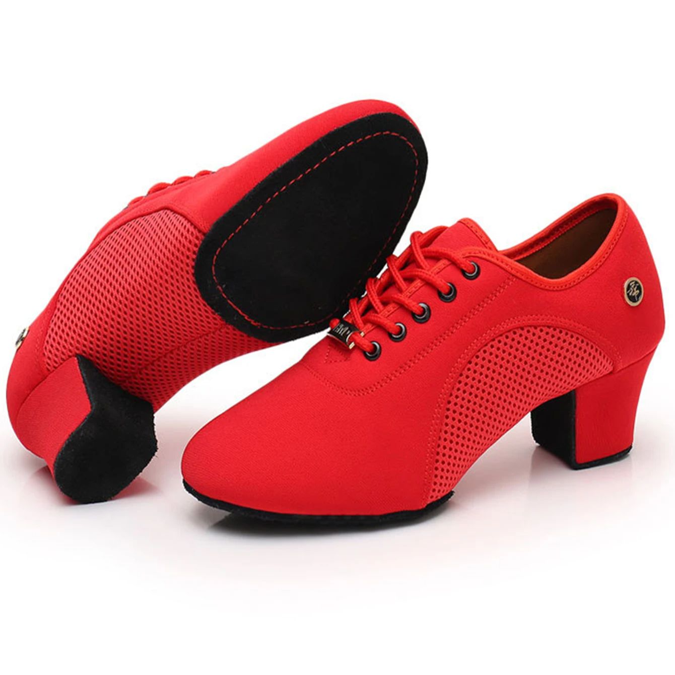Zapatos de baile latino para mujer, salón de baile de jazz, zapatos de baile de salsa, tacones altos, entrenamiento infantil, zapatillas de tango modernas, mujer