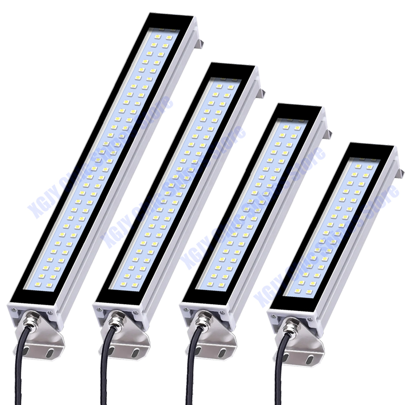 Lámpara de iluminación de torno CNC, luz de trabajo de aleación de aluminio, resistente al agua, a prueba de aceite, a prueba de explosiones, 24V-230V