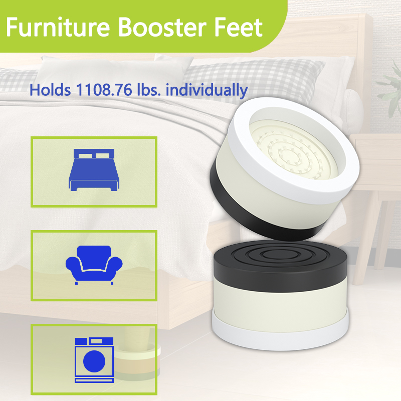 Coffee Table & Furniture Foot Pads: Moisture-Proof, Shock-Proof, Shock-Absorbing, Heightening, Fixing – Universal Leg Riser Base