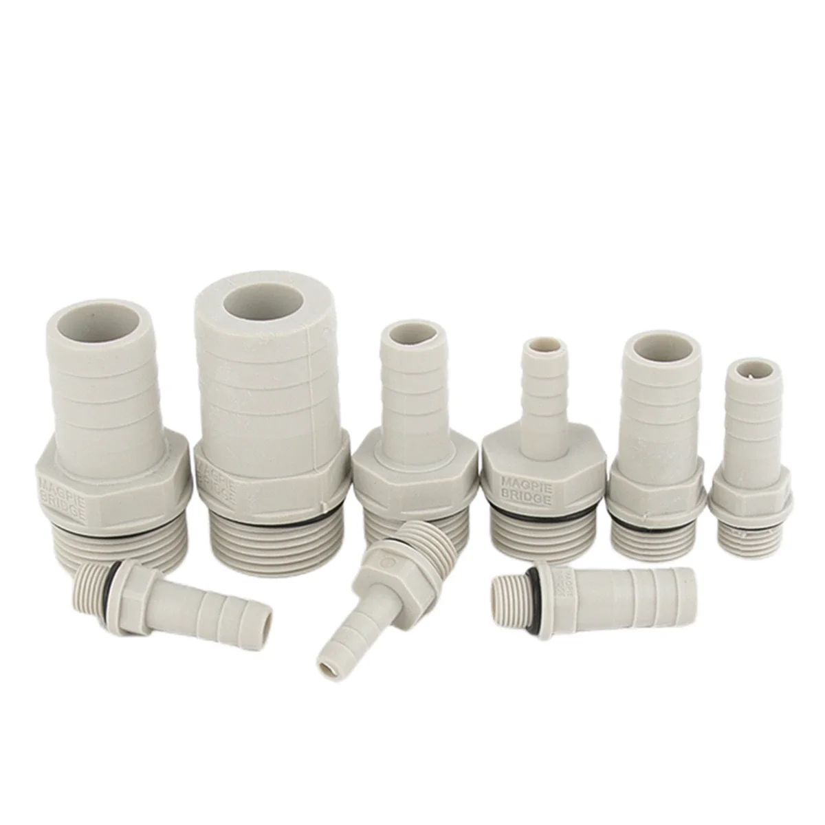 นุ่มท่อ 1/8 "1/4" 3/8 "1/2" 3/4 "ด้ายชาย 6 8 10-25 มม.POM เจดีย์ Barbed Connector Joint พลาสติกท่อ