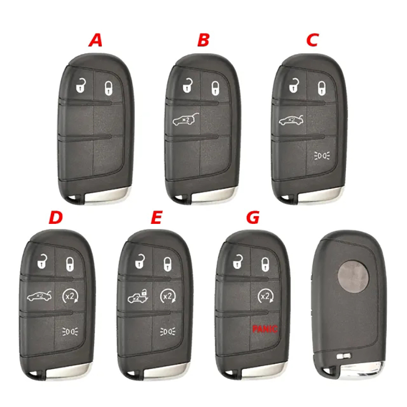 CS 017011   1 個/5 個/10 個アフターマーケット交換リモートスマートキーシェルハウジングフィアット 500 500L 500X 2016-2019 車のキー交換