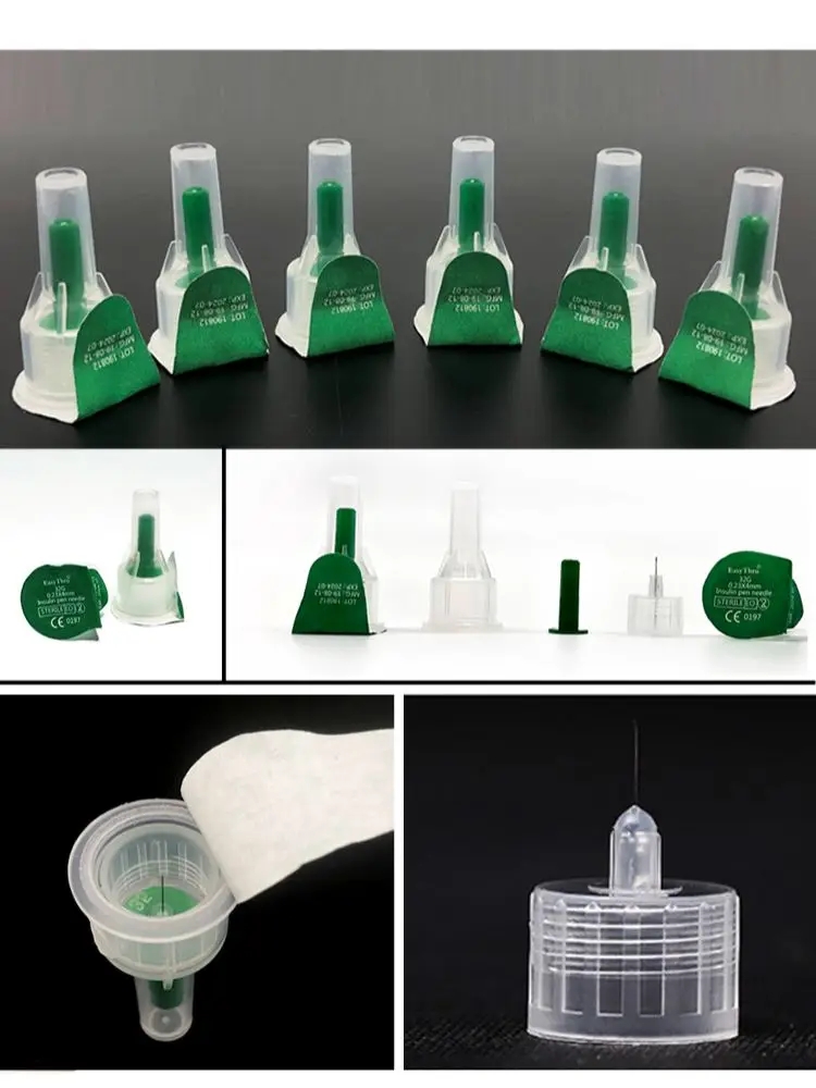 เข็มปากกาฆ่าเชื้อทางการแพทย์สำหรับเบาหวาน200ชิ้น32G * 4mm 31g * 6mm 31g * 5mm 31g * 8mm