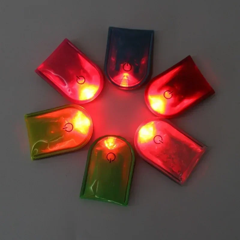 กีฬากลางแจ้ง LED SAFETY Light สะท้อนแสงแม่เหล็กเดินขี่จักรยานจักรยานคลิปวิ่ง Reflector วิ่ง Strobe