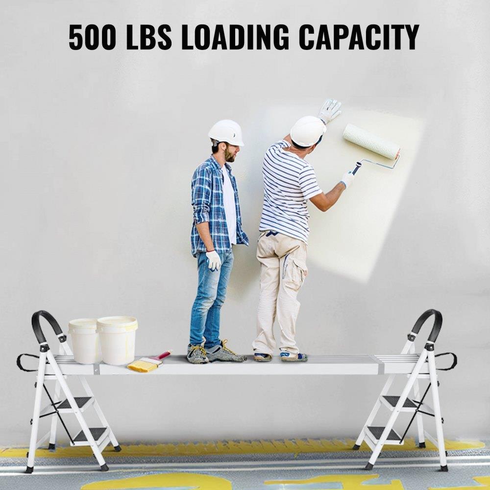 Aluminium Arbeitsplanke telescopisch 2,4–3,9 m 227kg Tragkraft Gerüstplanke