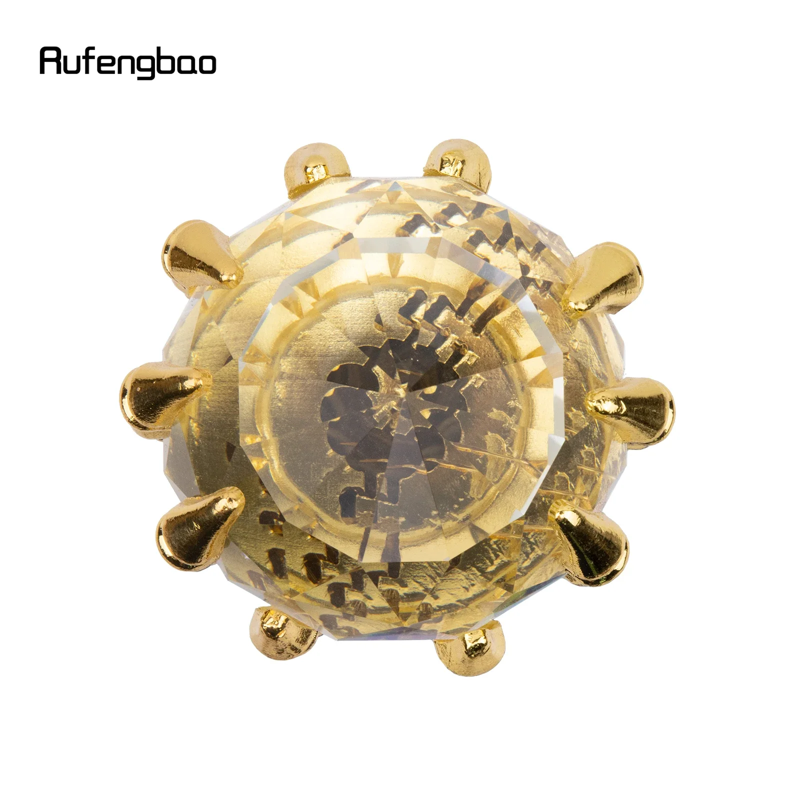 Transparente Glaskugel Steampunk Gehstock Mode dekorative Gehstock Gentleman Luxus Crosier Knopf Gehstock 97cm