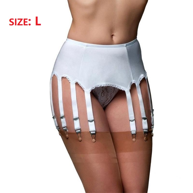 Liguero Tirantes sexy para mujer Lencería con 10 clips para medias