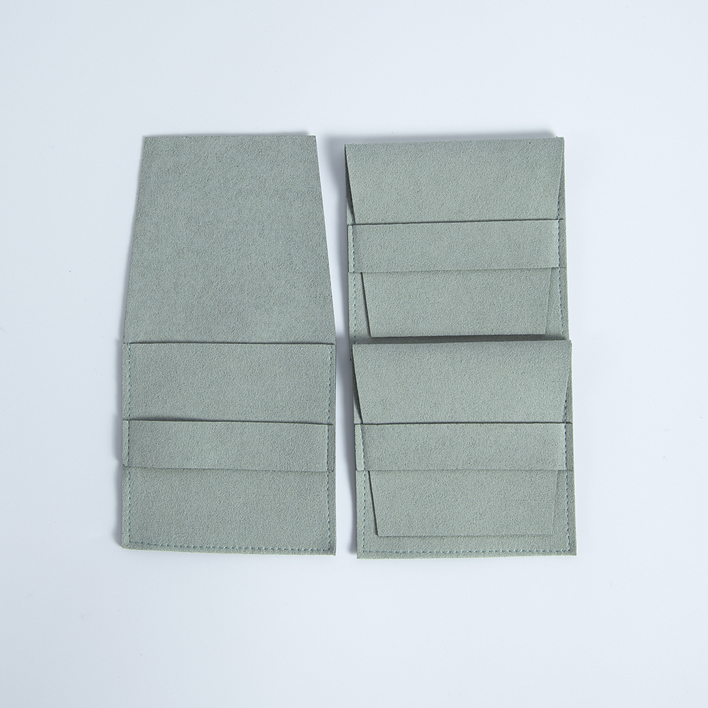 女性のためのマイクロファイバージュエリーバッグ,イヤリング,小さな名刺のパッケージ,結婚式のゲストのための小さな注意,キャンディーバッグ,5個。