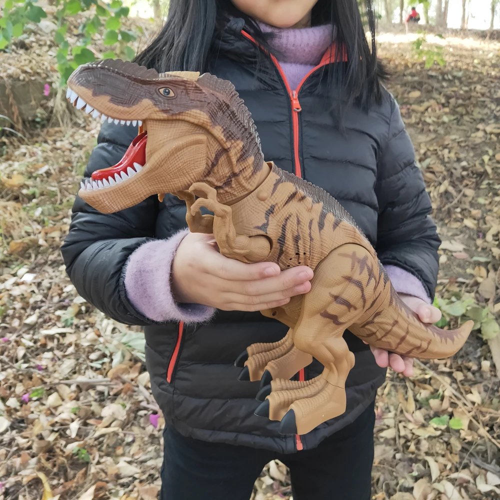 Electric Toy Large Size Walking Spray Lay Eggs Dinosaur Robot  for Kids With Light Sound Mechanical Dinosaurs Model Toys