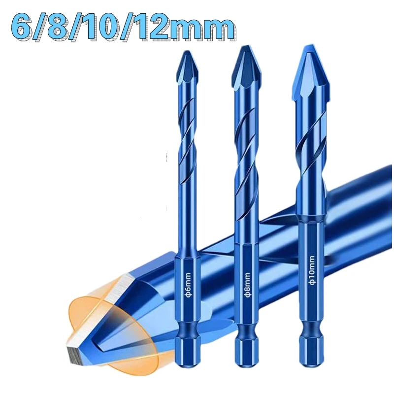 10/5/4/1PCS High-strength Eccentric Drill Bits For Glass Tile And Concrete Drilling Tools 6/8/10/12mm Drilling Tool Set