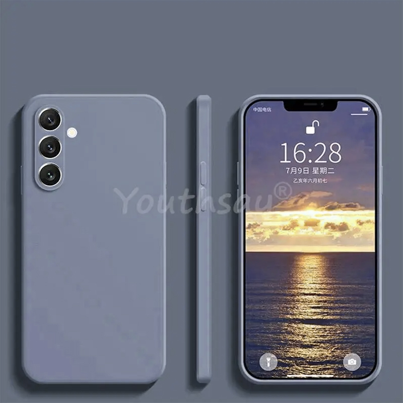For Samsung Galaxy S24 FE Case Silicone Plain Protect Cover Samsung S24 FE S23 FE S21 S22 Plus Ultra Cover Rubber S23 FE Case