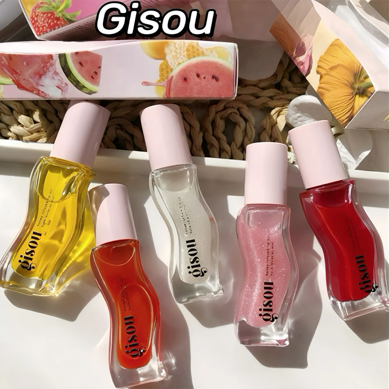Gisou 오리지널 모이스춰 라이징 립 밤 립 오일 글로스 입술 케어 Benetitnt For Lips Plumping 엑스 폴리 에이 팅 플럼 핑 글로스 오일