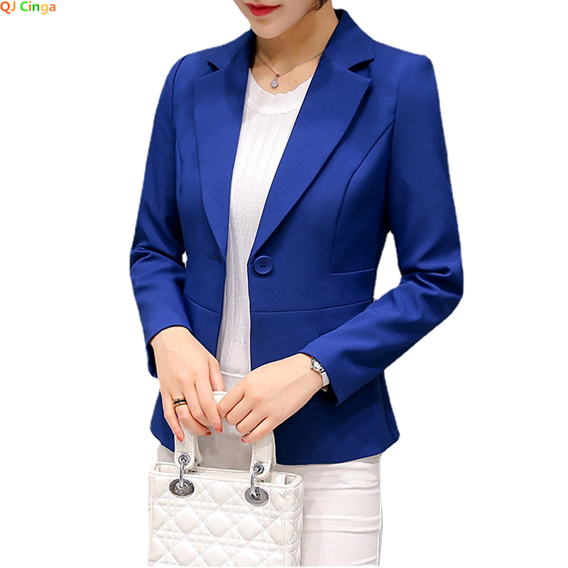 Màu Xanh Hoàng Gia Phù Hợp Với Áo Khoác Nữ Kiểu Dáng Thon Gọn Áo Mới Mùa Thu Nữ Áo Hồng, Đỏ Trắng, Trắng đen Cô Gái Áo Reefer Áo