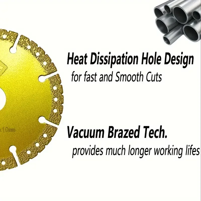 5/2/1PCS 4.5inch Vacuümgesoldeerde Diamant Zaagblad Voor Snijden Staal/Metaal/steen/Getijzer etc Diamant Snijden Zaagblad Gereedschap
