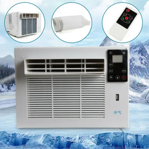 Mini refrigerador de aire acondicionado móvil, aire acondicionado compacto con ventana integrada de 750W