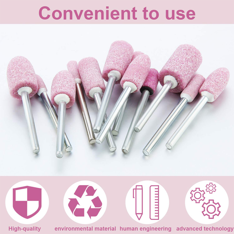 10Pcs Polishing Head Wheel Head Abrasive Mounted For Dremel Rotary Power Tools Electric Grinding Stone Wheel Dremel Accessories