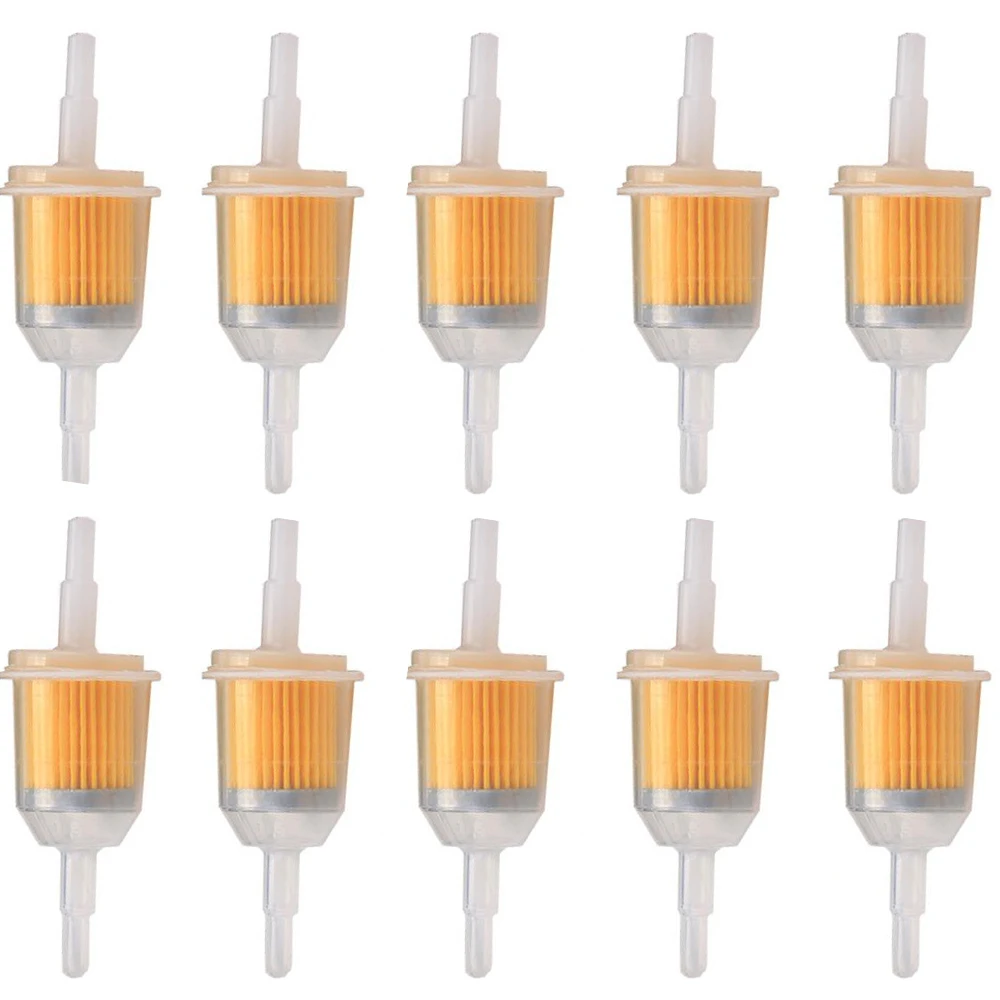 10Pcs Universal Benzin Gas Kraftstoff Filter Auto Innere Kraftstoff Filter Motorrad Roller Benzin Öl Filter Werkzeug Moto ATV Kraftstoff Filter