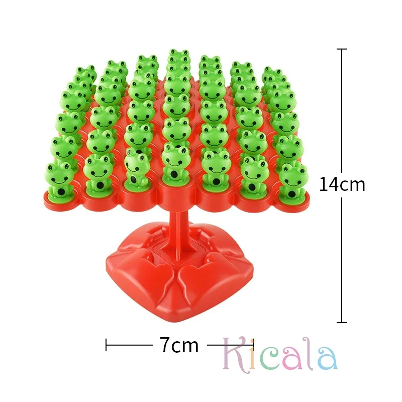 Montessori ของเล่นคณิตศาสตร์ Balancing Board ปริศนาสําหรับเด็กกบ Balance Tree การศึกษา Parent-child Interaction โต๊ะเกมของเล่น