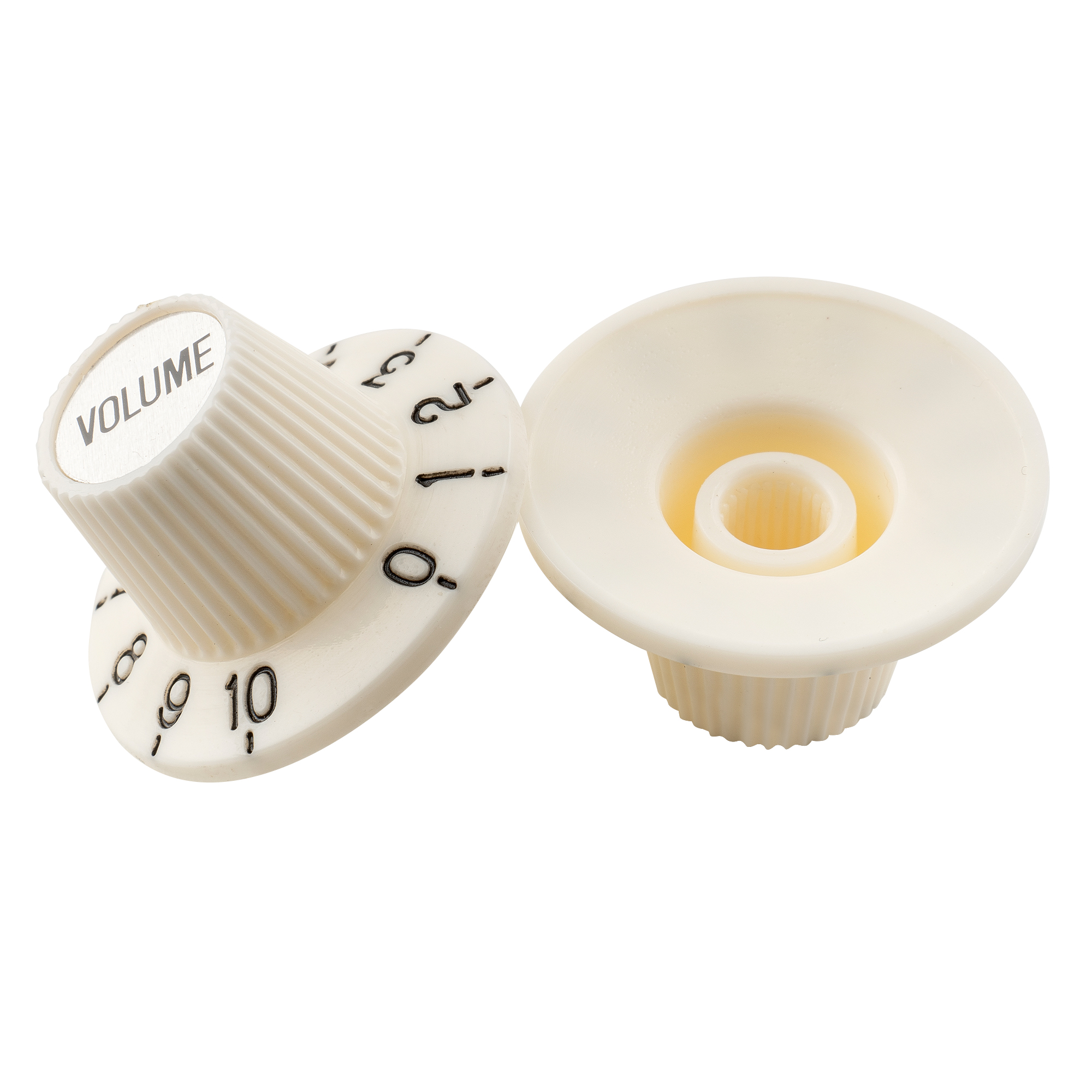 Musiclily Pro Fine 24 Splines Witch Top Hat Knobs 2 Tone 2 Volume Control Knobs for Electric Guitar Bass Amplifier Effect Pedal