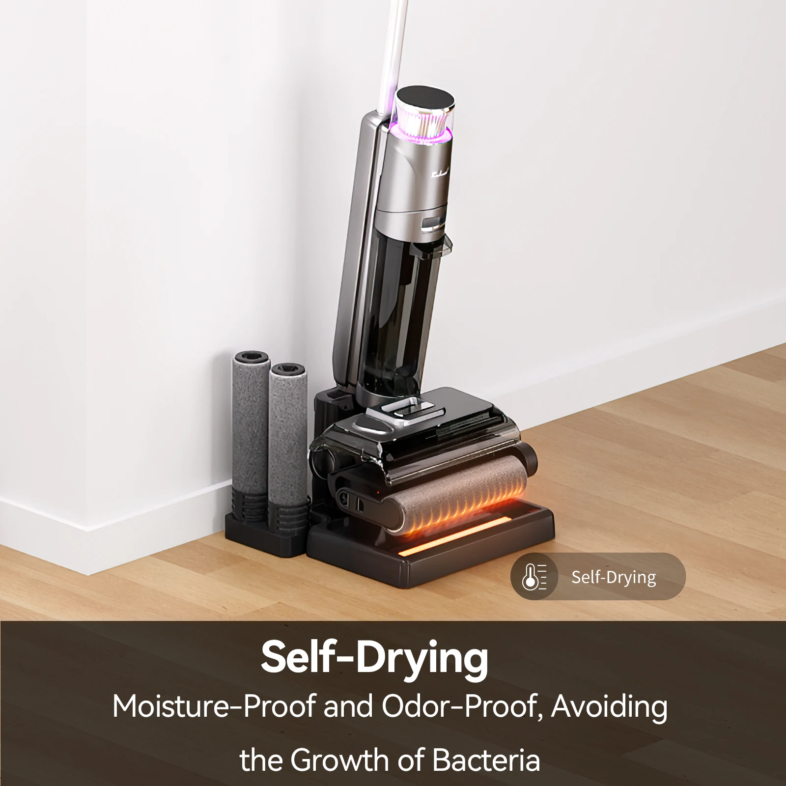 Redkey-W13 Wireless Wet and Dry Vacuum Cleaner, Multi-Surface Smart Cordless Mop, Floor Washer, Household Self-Cleaning