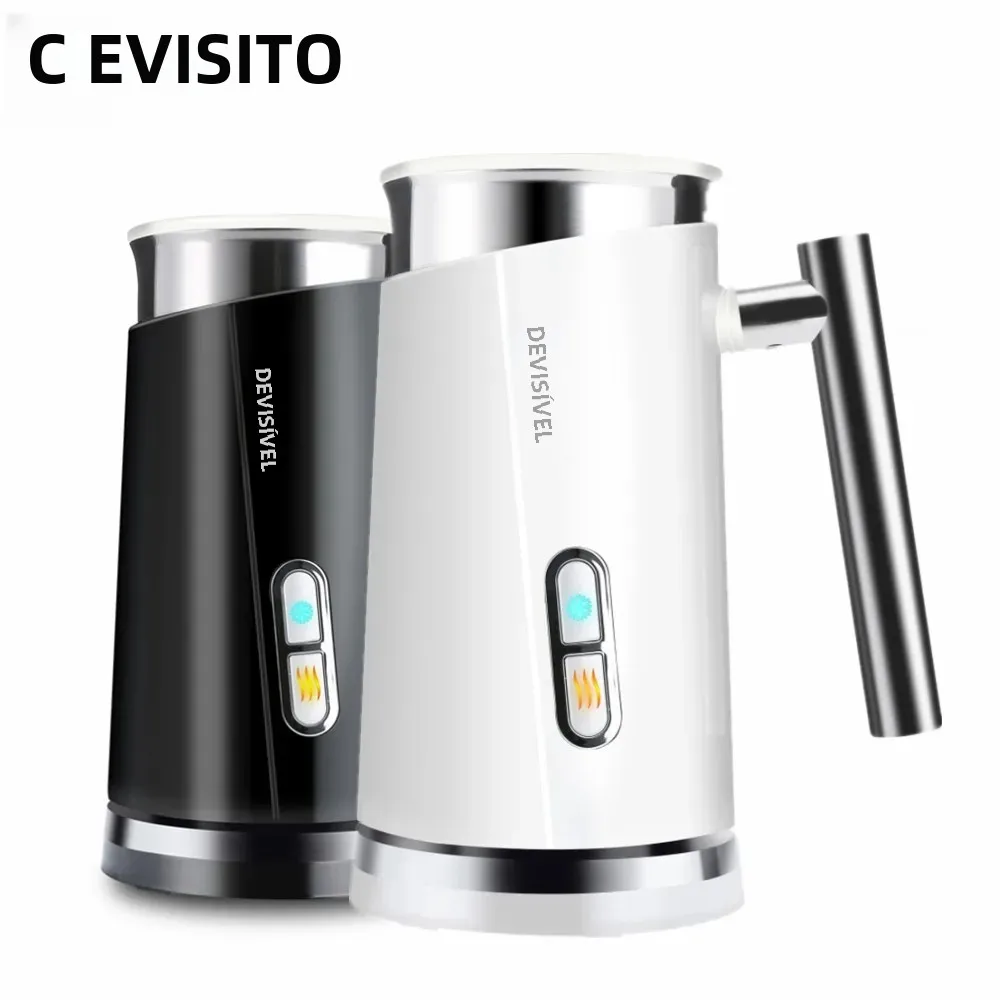 DEVISIB 3 in 1 Elétrica Leite Frother 300ml Máquina Automática de Espuma Quente e Fria para Café Latte Cappuccino Macchiato Chocolate Quente